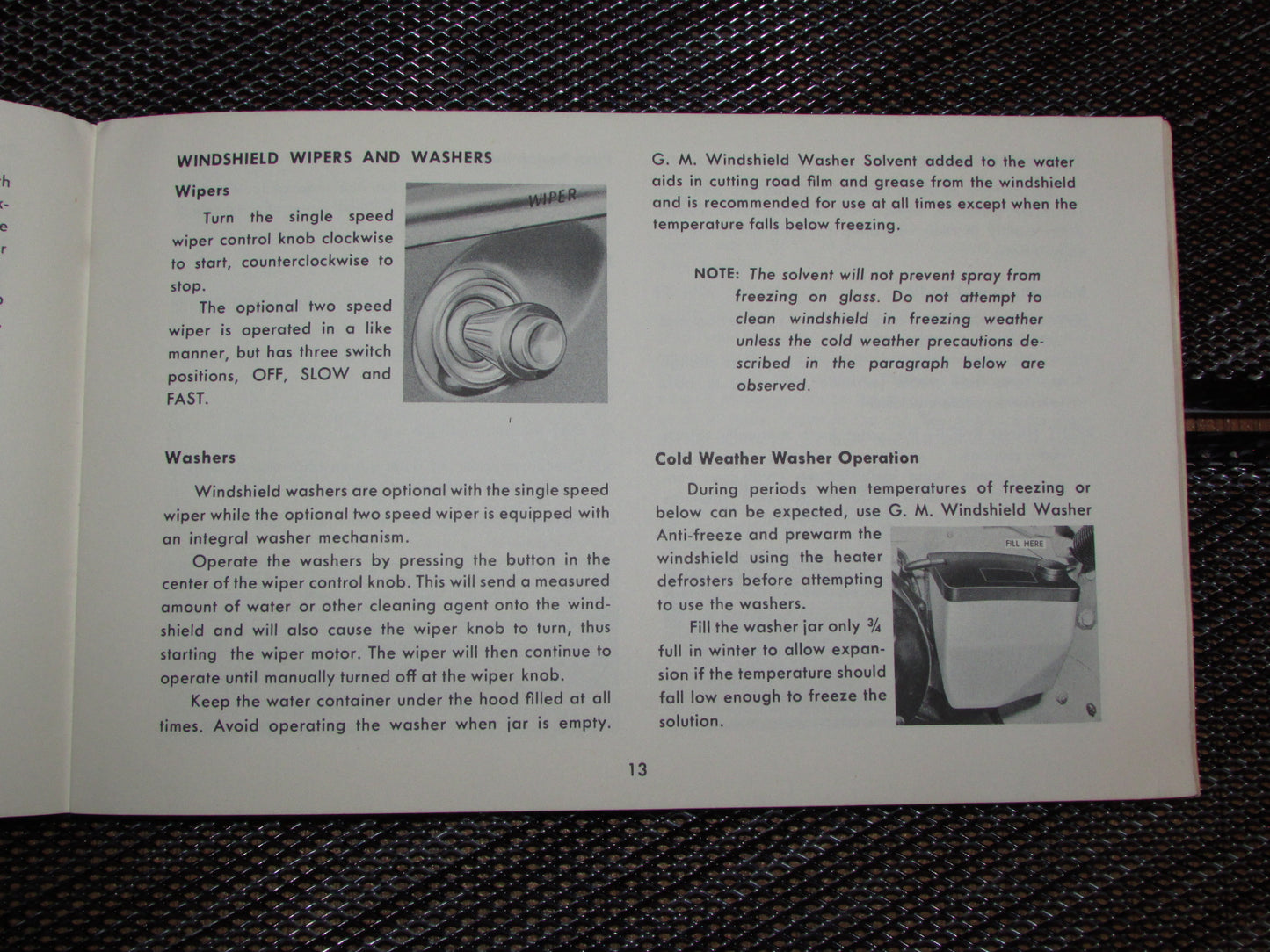 Chevrolet Passenger Car (1961) Owners Manual