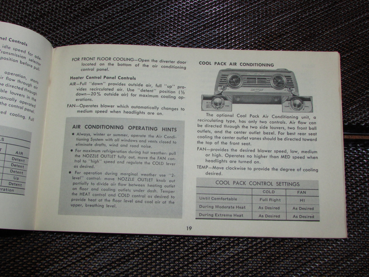 Chevrolet Passenger Car (1961) Owners Manual