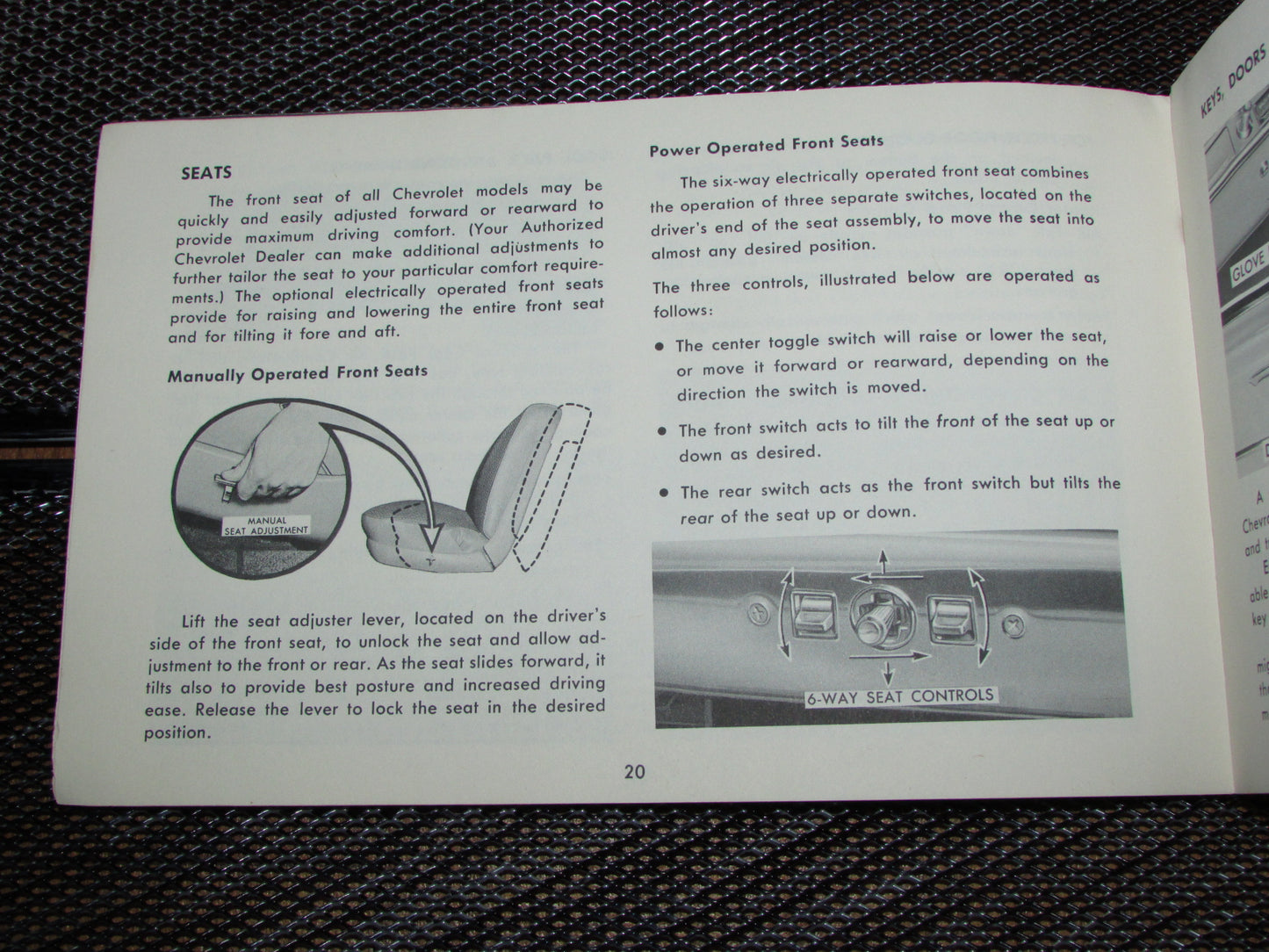 Chevrolet Passenger Car (1961) Owners Manual
