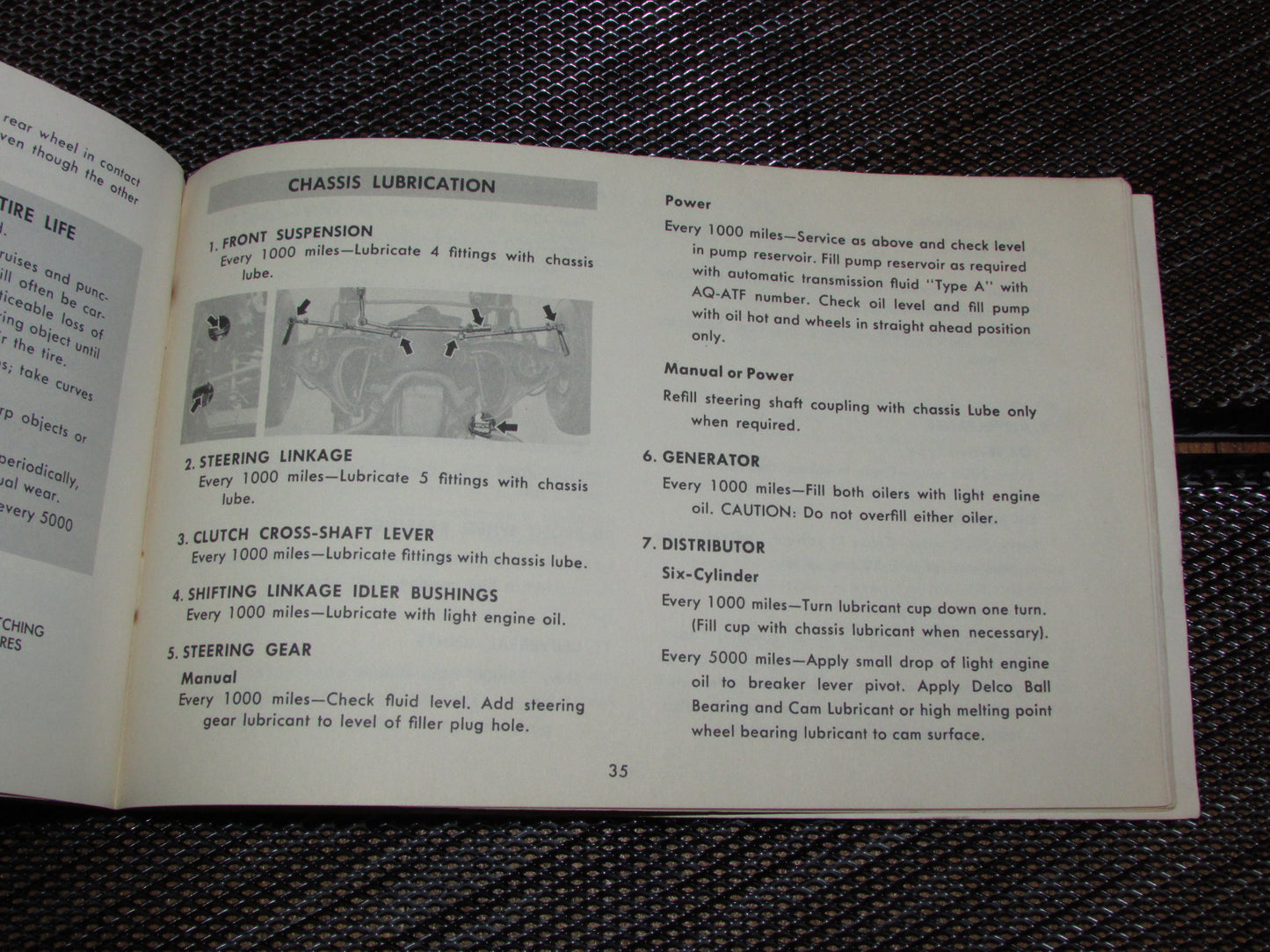 Chevrolet Passenger Car (1961) Owners Manual