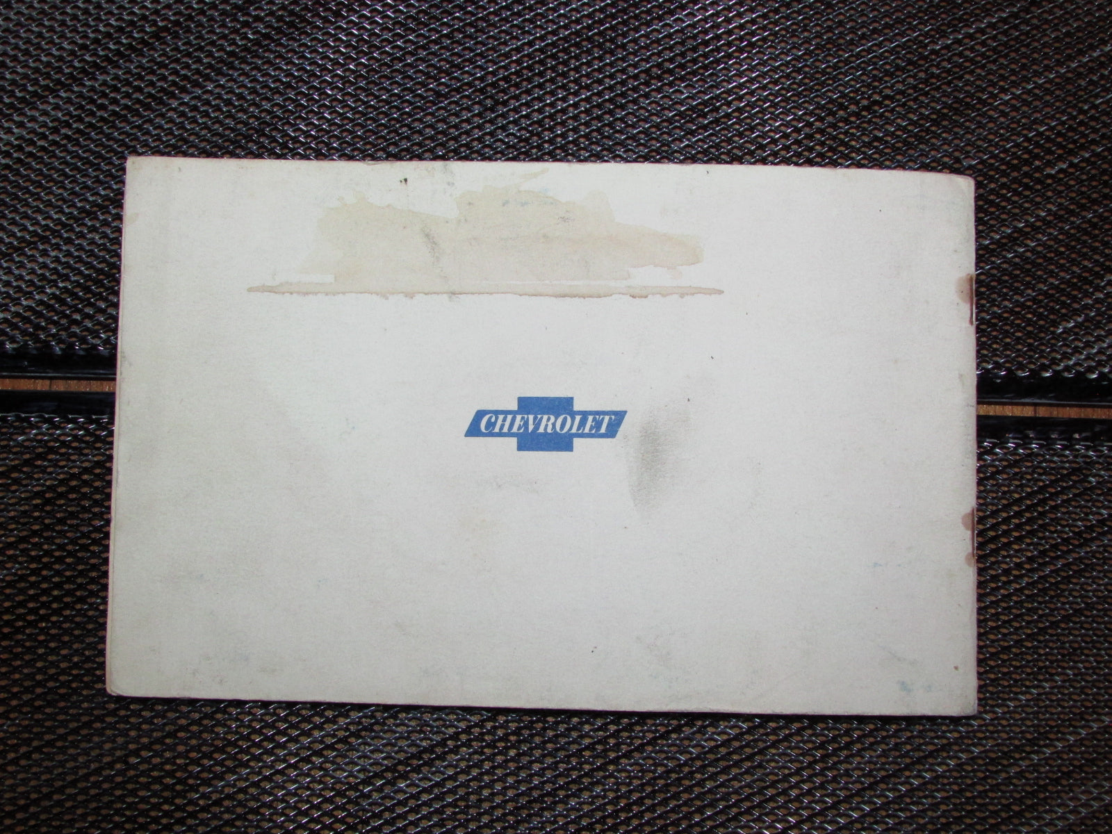 Chevrolet Passenger Car (1961) Owners Manual