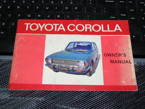 Toyota Corolla (1970) Owners Manual