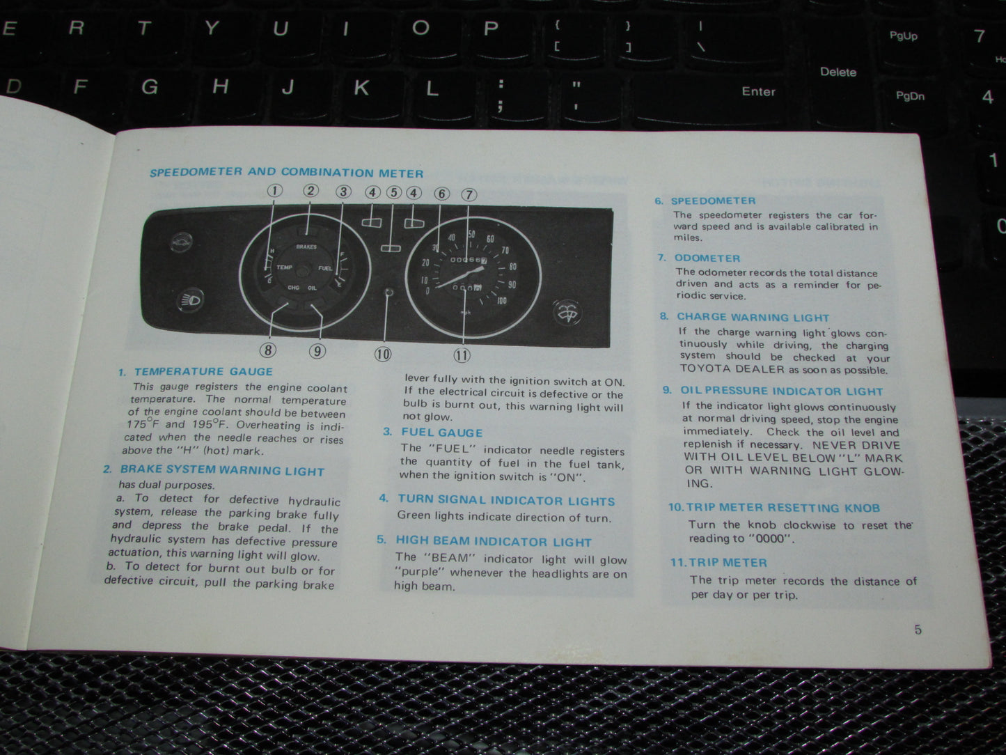 Toyota Corolla (1970) Owners Manual