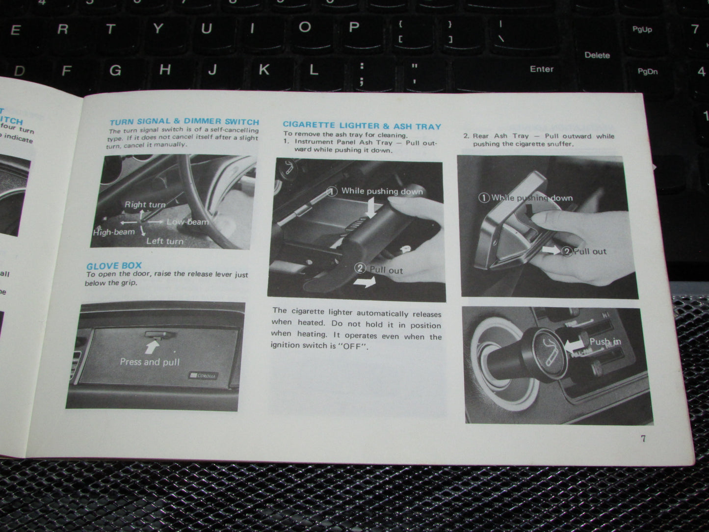Toyota Corolla (1970) Owners Manual