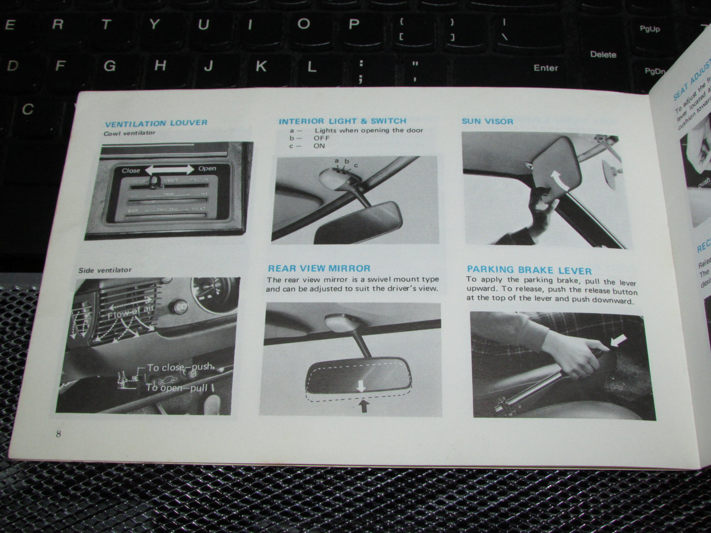 Toyota Corolla (1970) Owners Manual