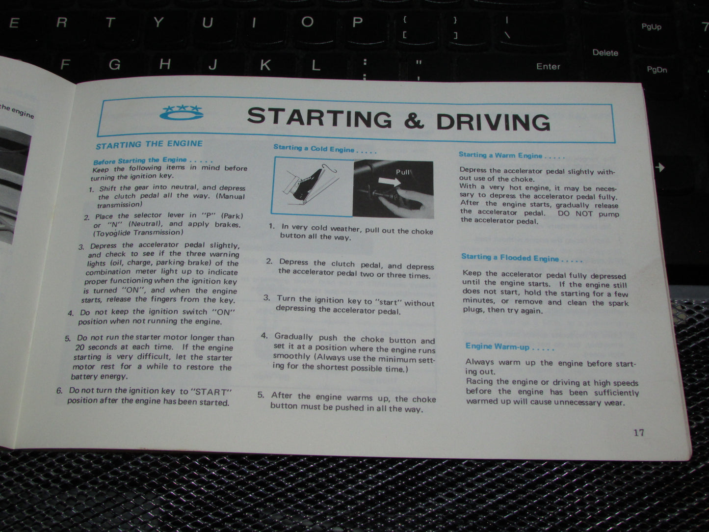Toyota Corolla (1970) Owners Manual