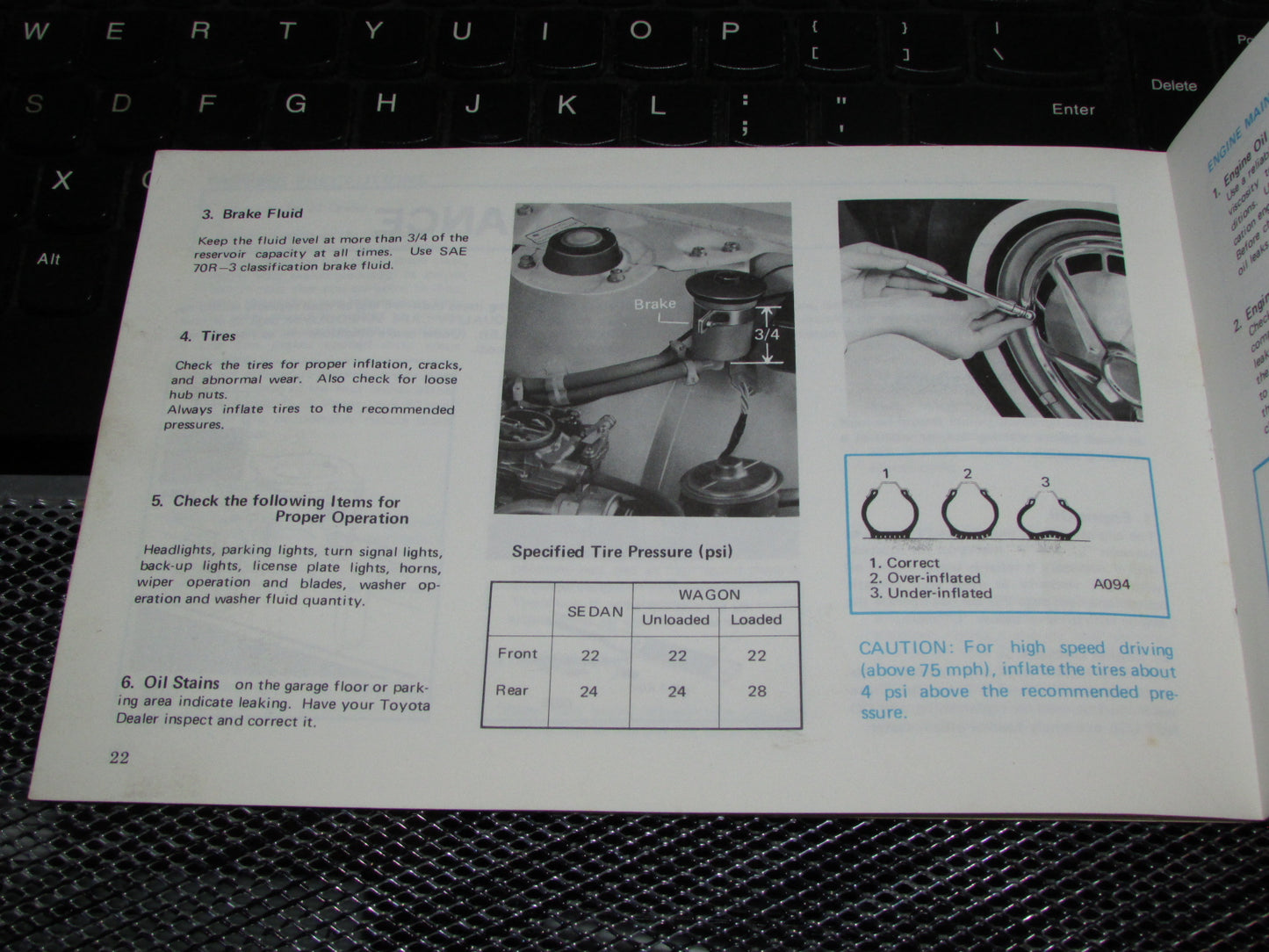 Toyota Corolla (1970) Owners Manual