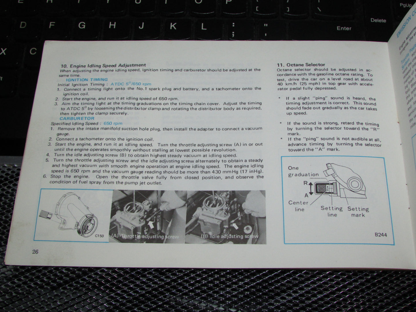Toyota Corolla (1970) Owners Manual