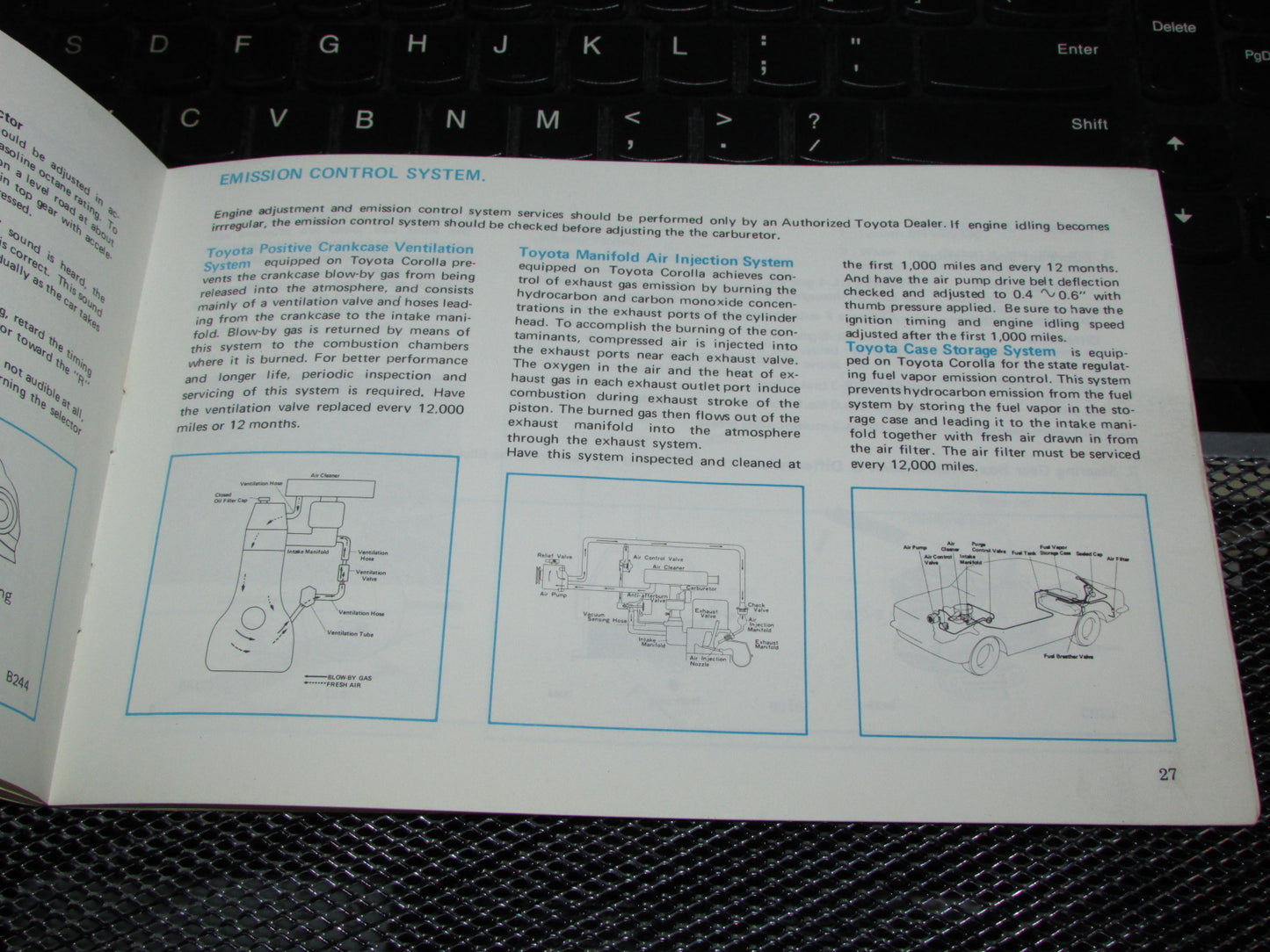 Toyota Corolla (1970) Owners Manual