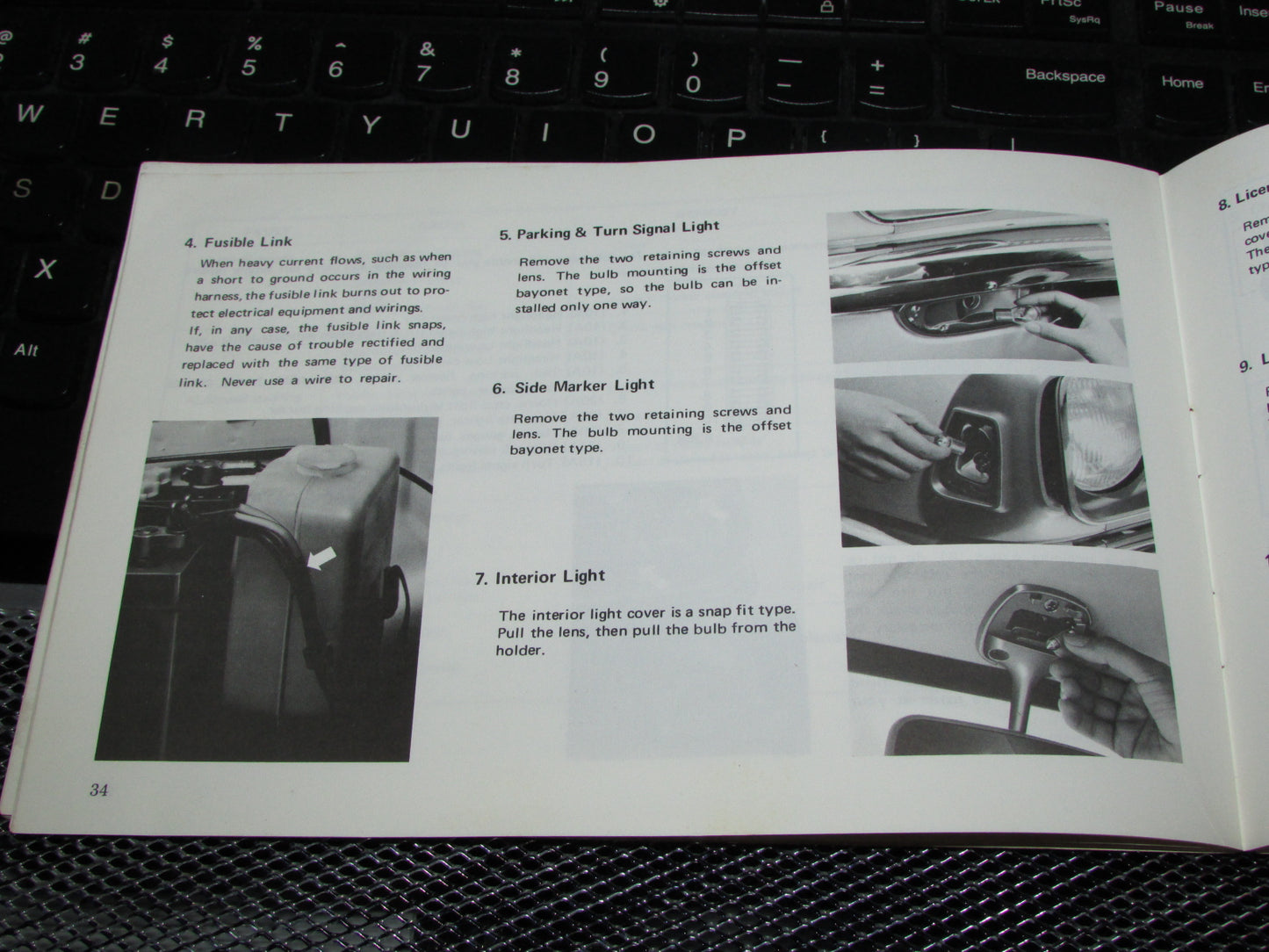Toyota Corolla (1970) Owners Manual