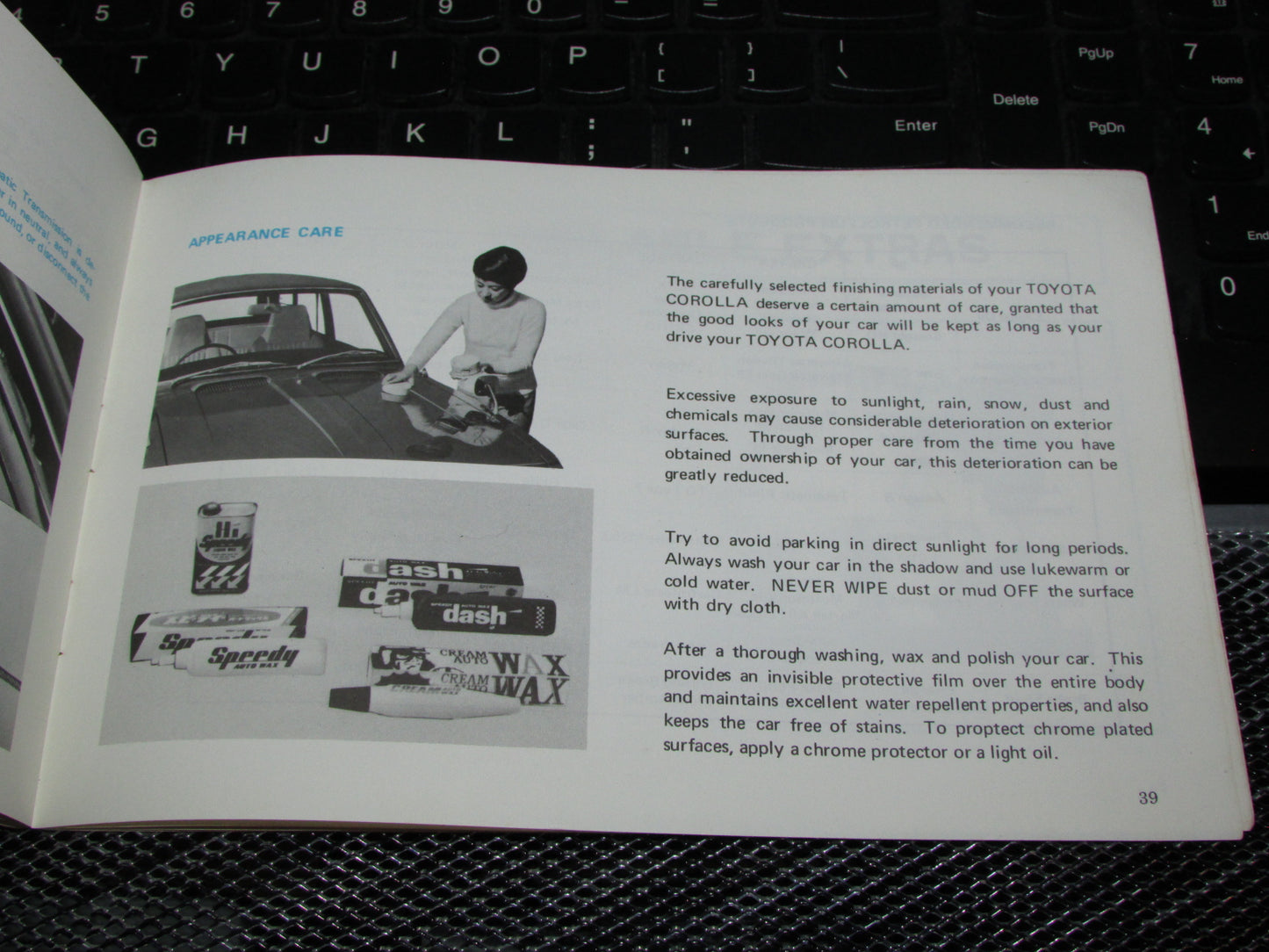 Toyota Corolla (1970) Owners Manual