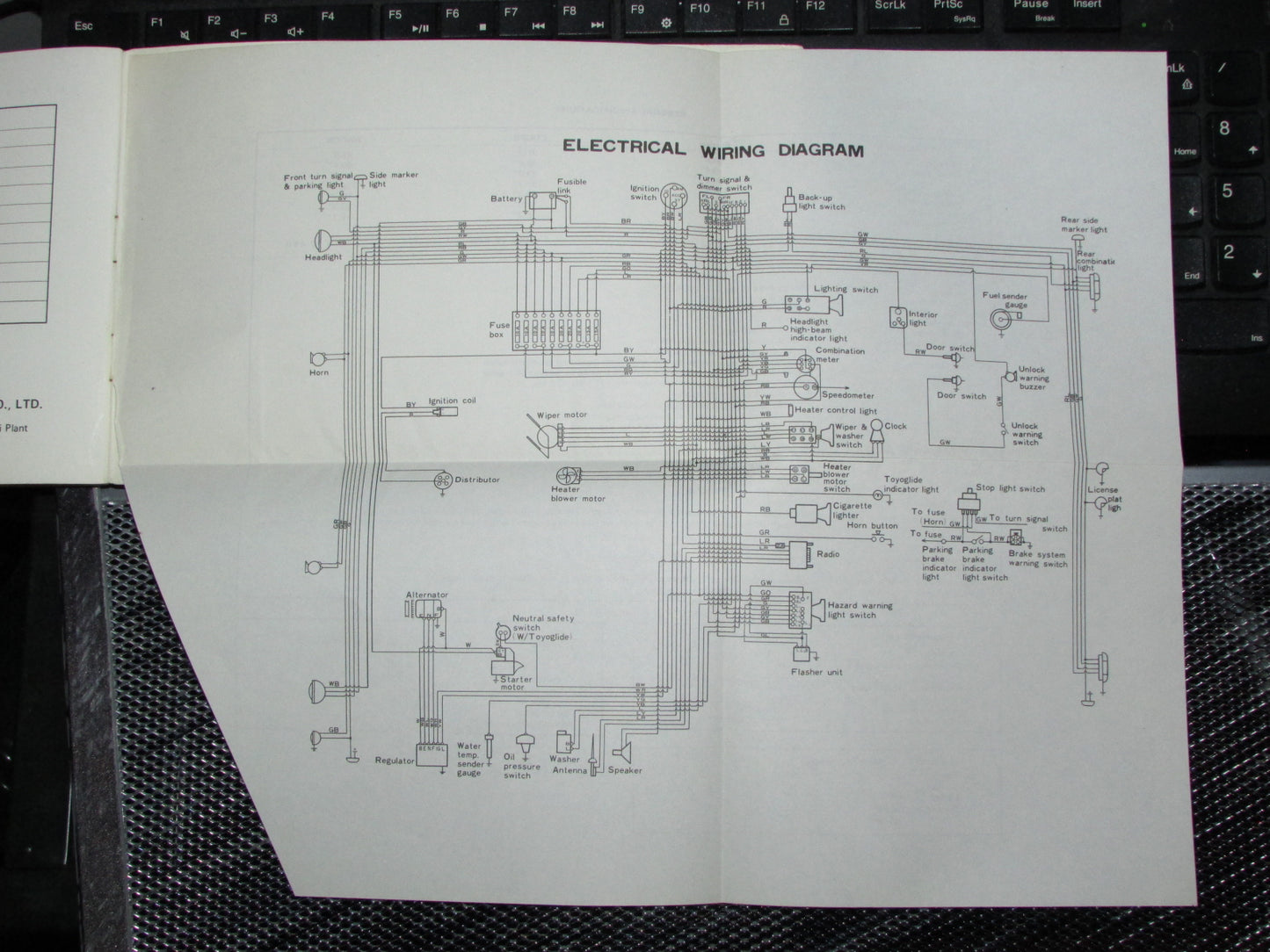 Toyota Corolla (1970) Owners Manual