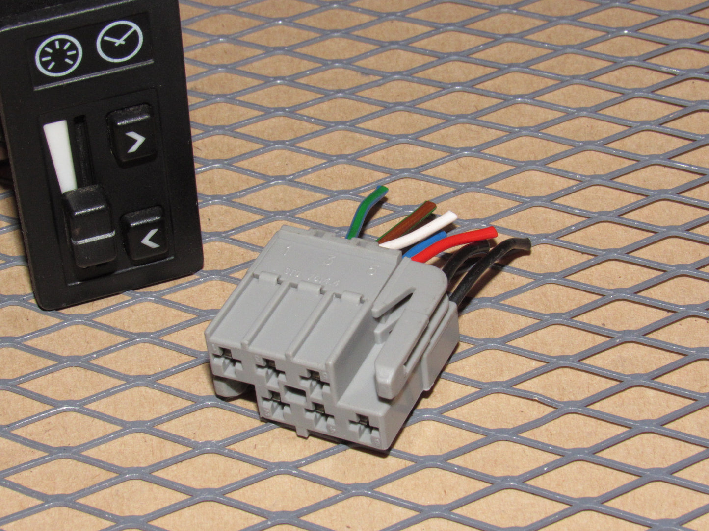 91 92 Volvo 740 OEM Dash Light illumination Dimmer & Clock Switch Pigtail Harness
