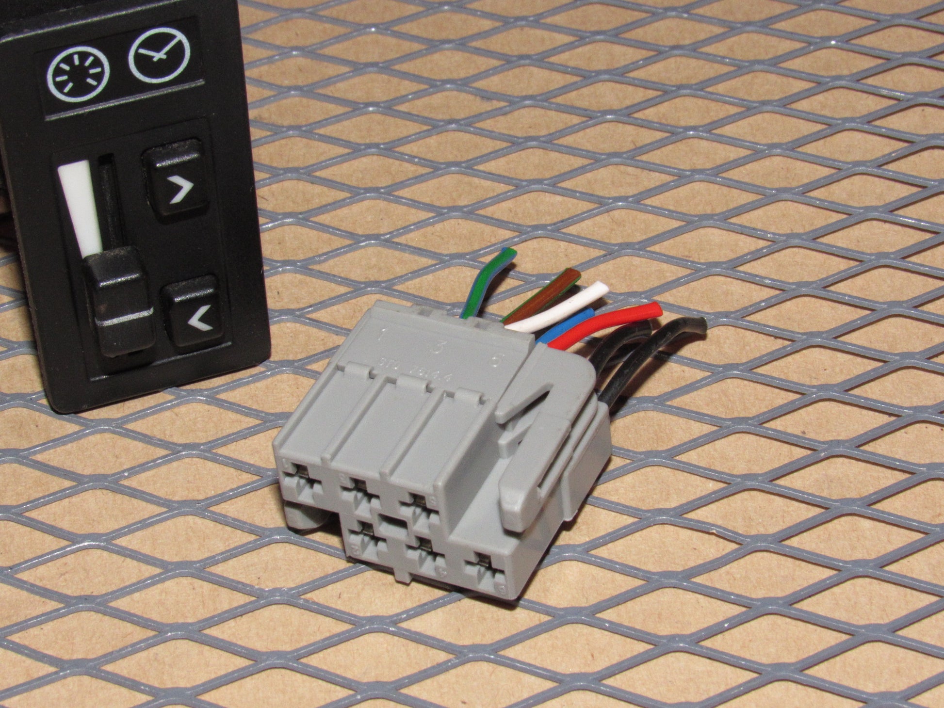 91 92 Volvo 740 OEM Dash Light illumination Dimmer & Clock Switch Pigtail Harness