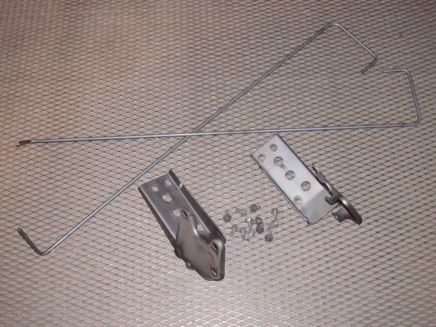 79 80 Datsun 280zx OEM Hood Hinges & Torsion Rod