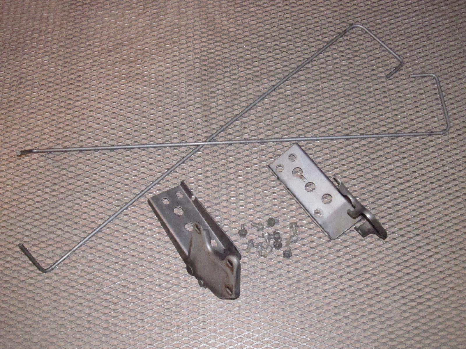 79 80 Datsun 280zx OEM Hood Hinges & Torsion Rod