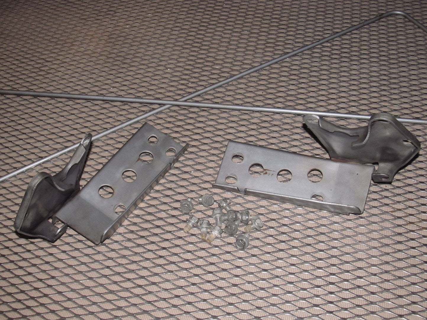 79 80 Datsun 280zx OEM Hood Hinges & Torsion Rod