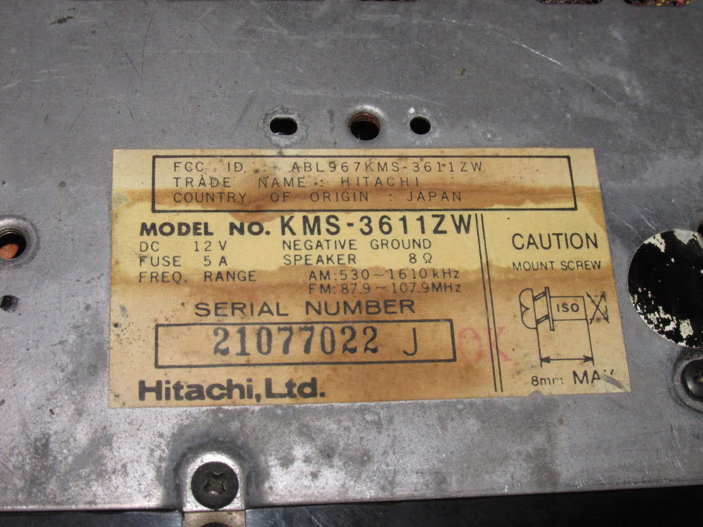 81 82 83 Datsun 280zx OEM Stereo Radio Receiver