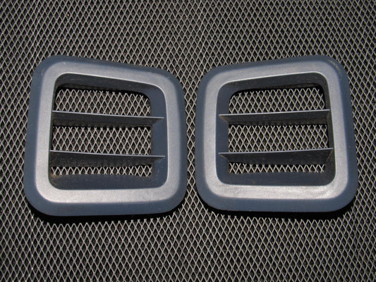 86-88 Mazda RX7 OEM Blue Dash End Side Heater AC Louver Vent - Left & Right