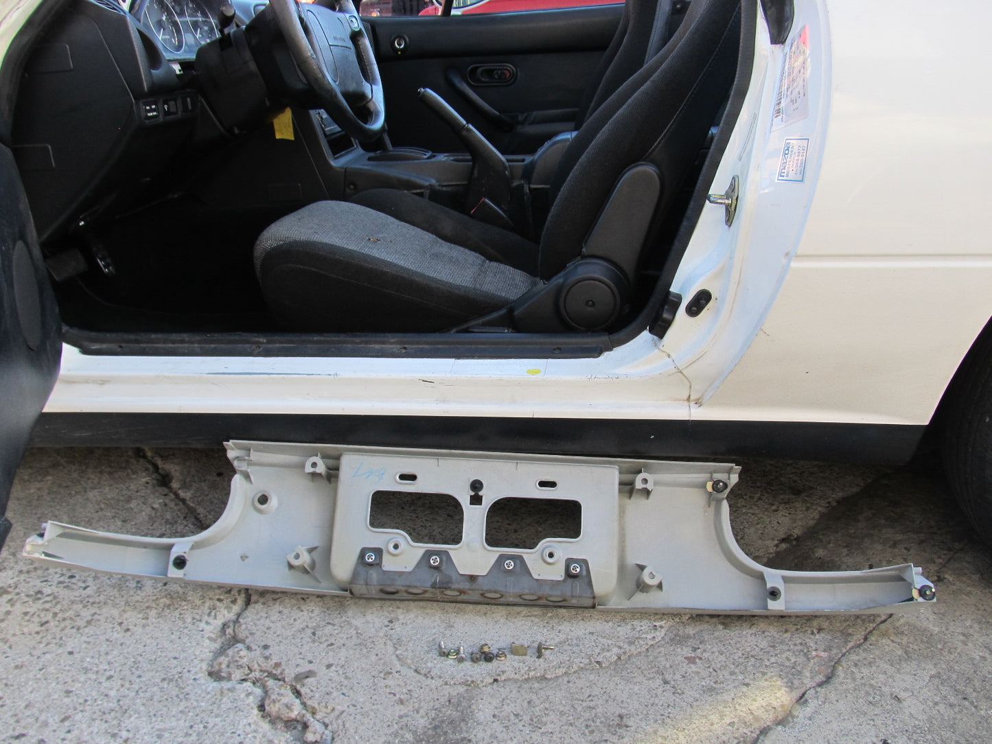 94 95 96 97 Mazda Miata OEM Rear Trunk License Plate Cover Panel