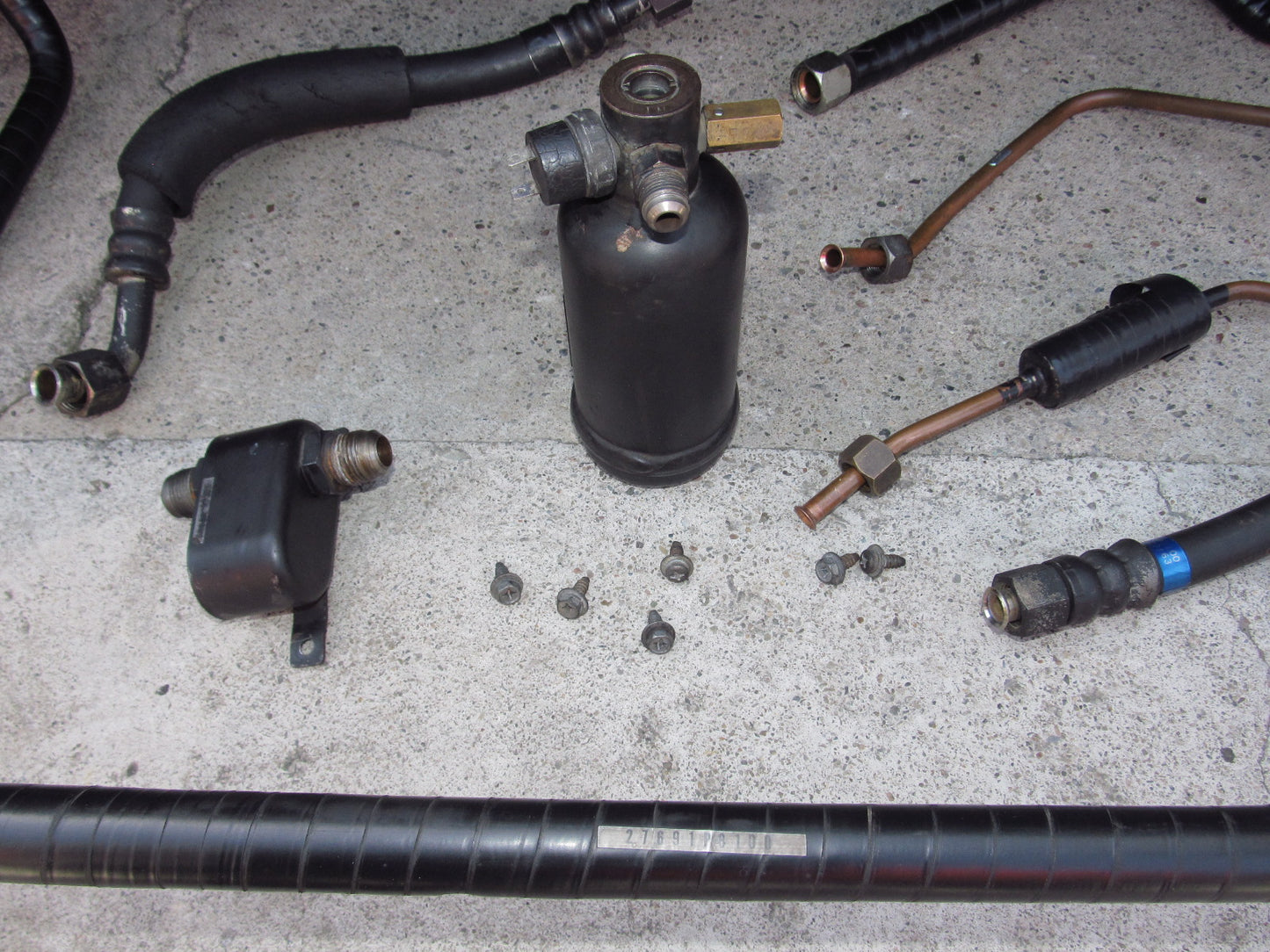 79 80 Datsun 280zx OEM A/C Fitting & Drier Set