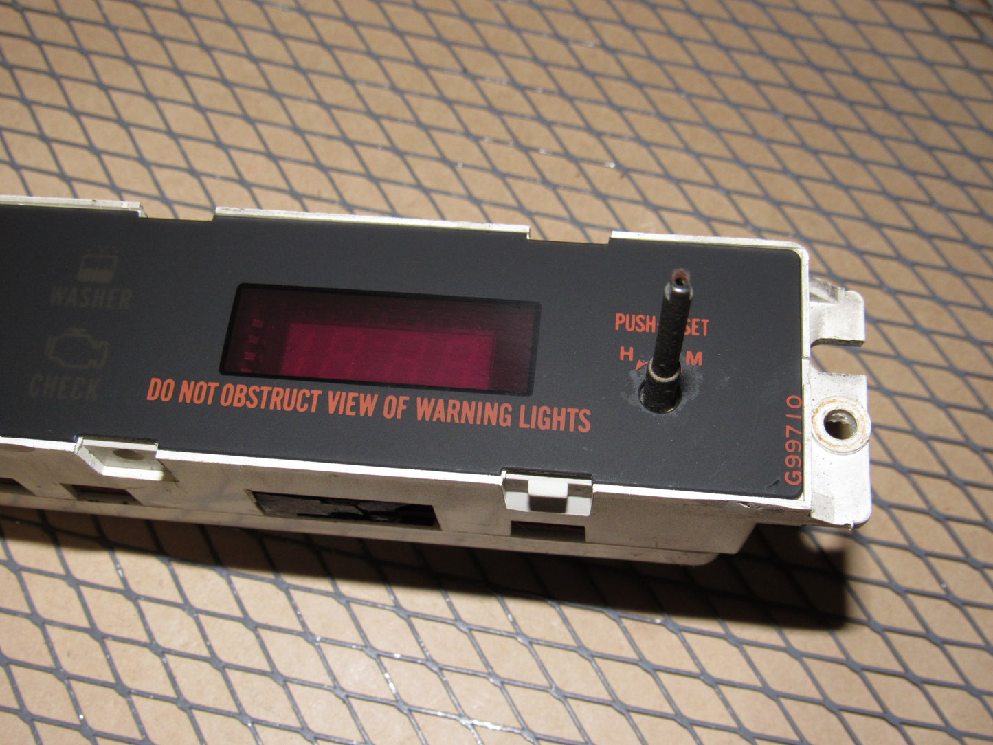 88 89 90 91 Mazda RX7 OEM Dash Clock Warning Light Instrument Cluster
