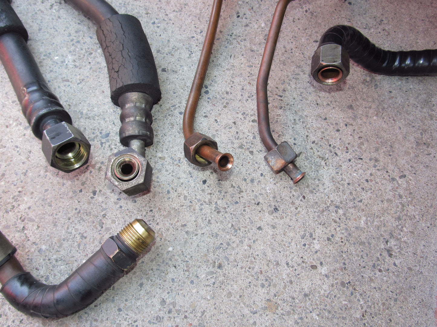79 80 Datsun 280zx OEM A/C Fitting & Drier Set
