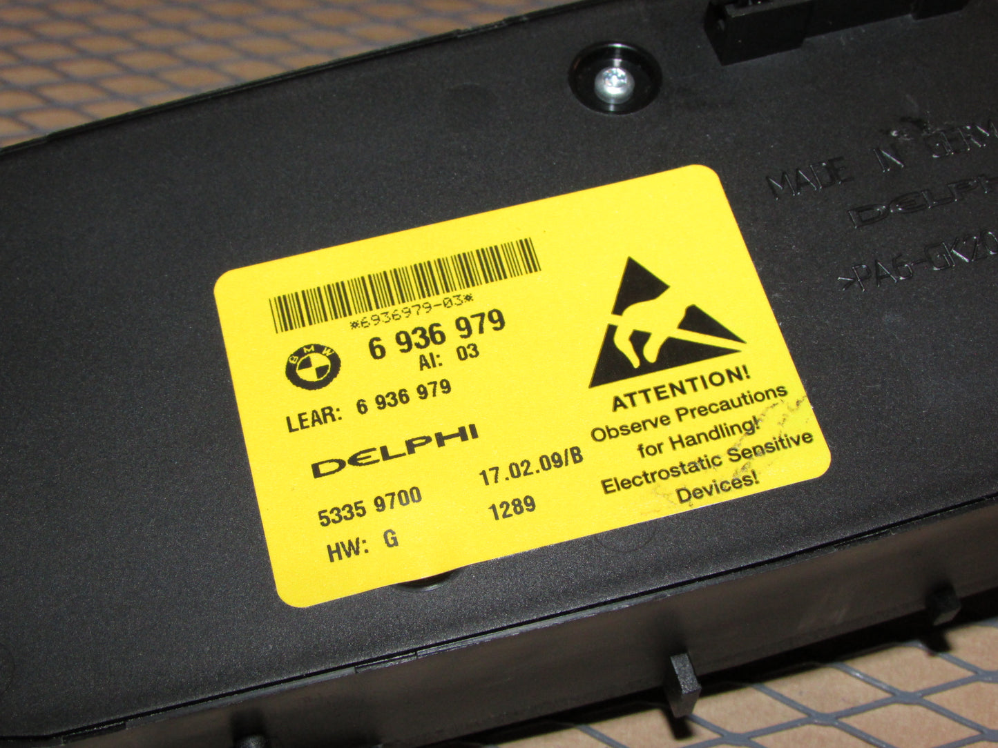 09 10 11 12 13 14 15 16 BMW Z4 OEM Seat Adjustment & Memory Switch - Left