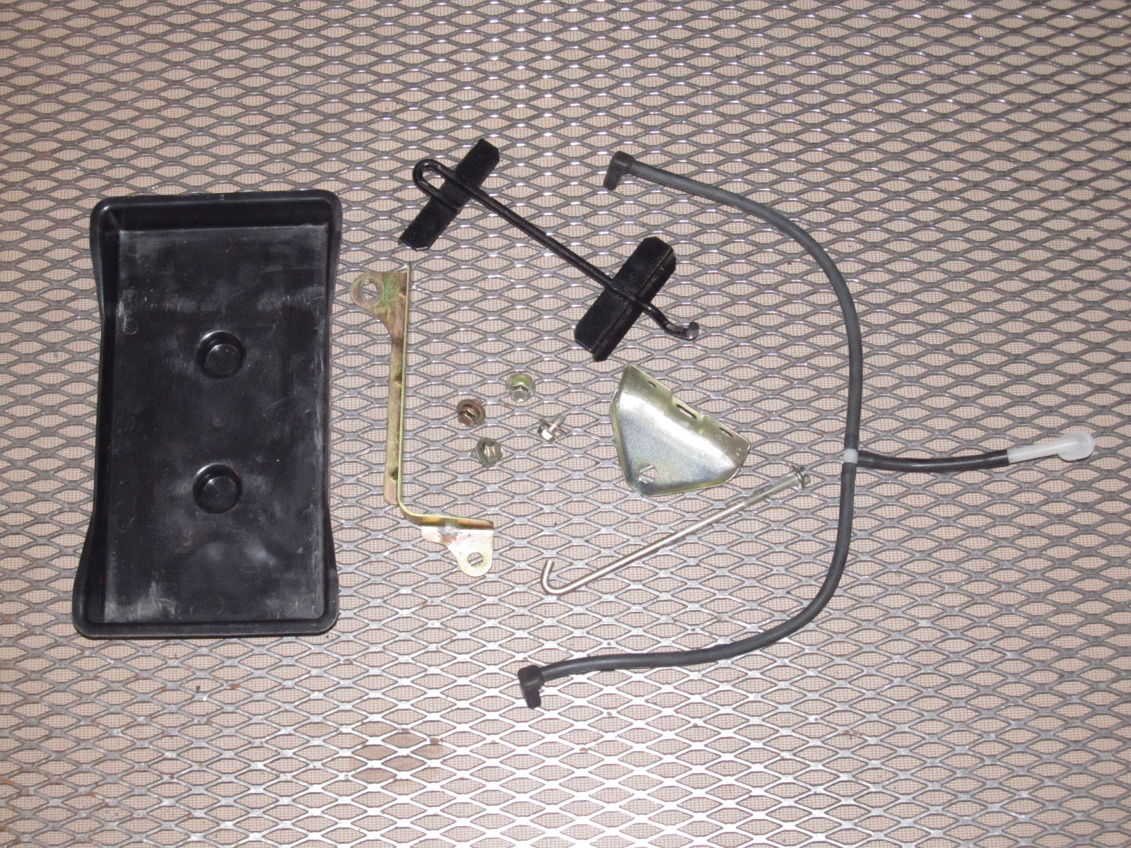 94 95 96 97 Mazda Miata OEM Battery Tray Lock Down Bracket  & Breather Hose