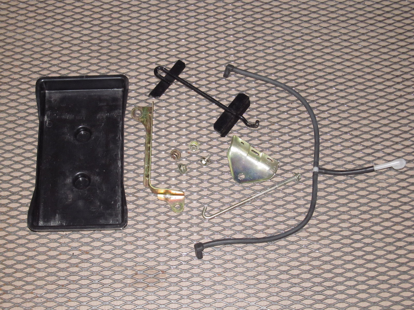 94 95 96 97 Mazda Miata OEM Battery Tray Lock Down Bracket  & Breather Hose