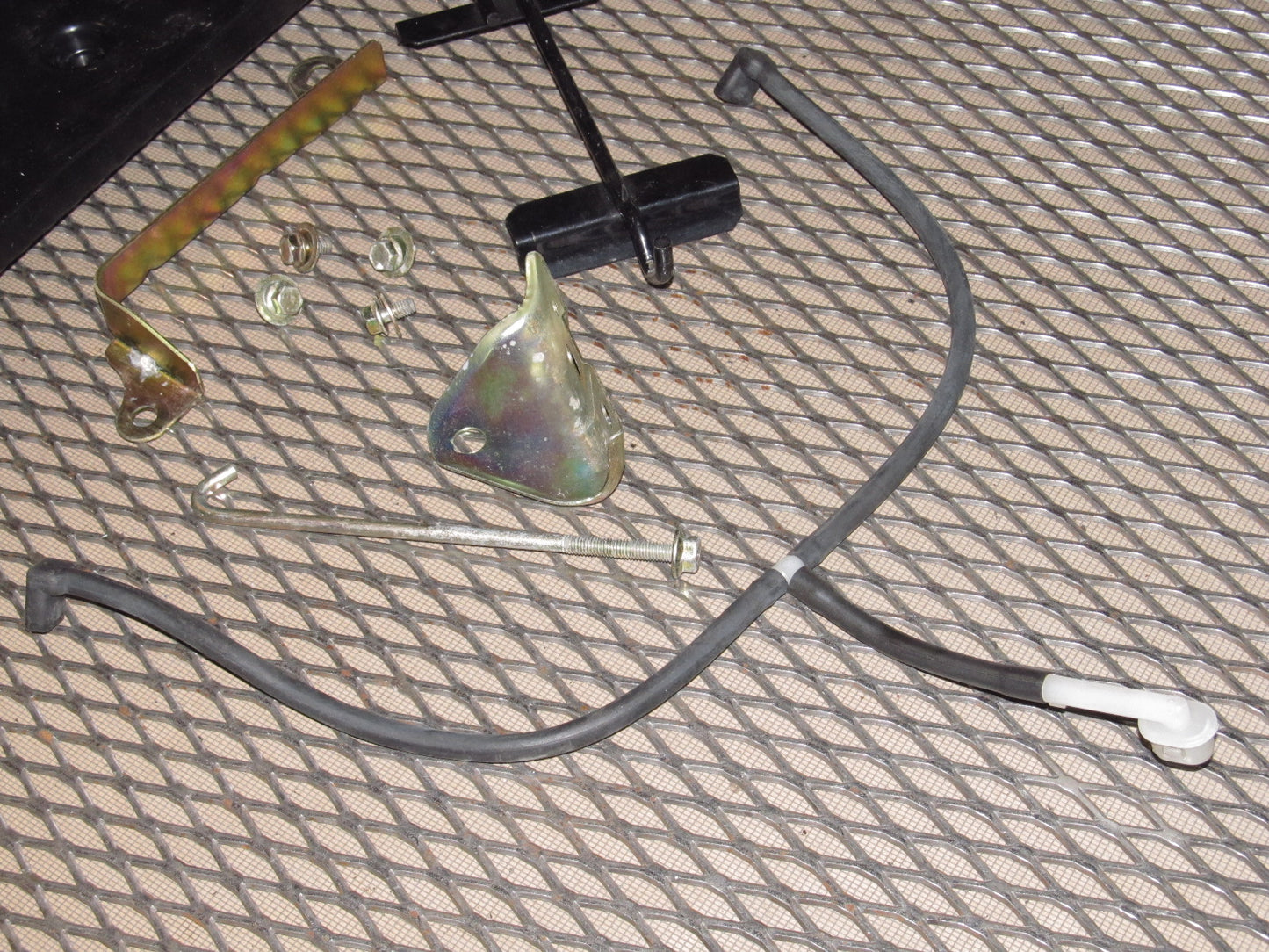 94 95 96 97 Mazda Miata OEM Battery Tray Lock Down Bracket  & Breather Hose