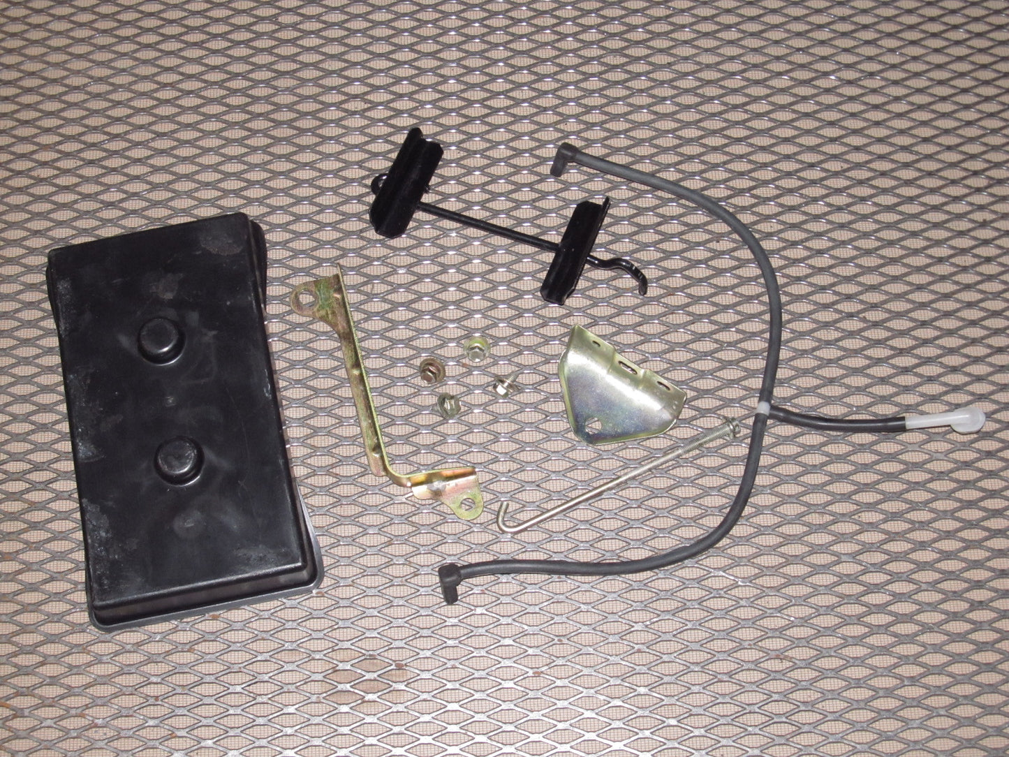 94 95 96 97 Mazda Miata OEM Battery Tray Lock Down Bracket  & Breather Hose