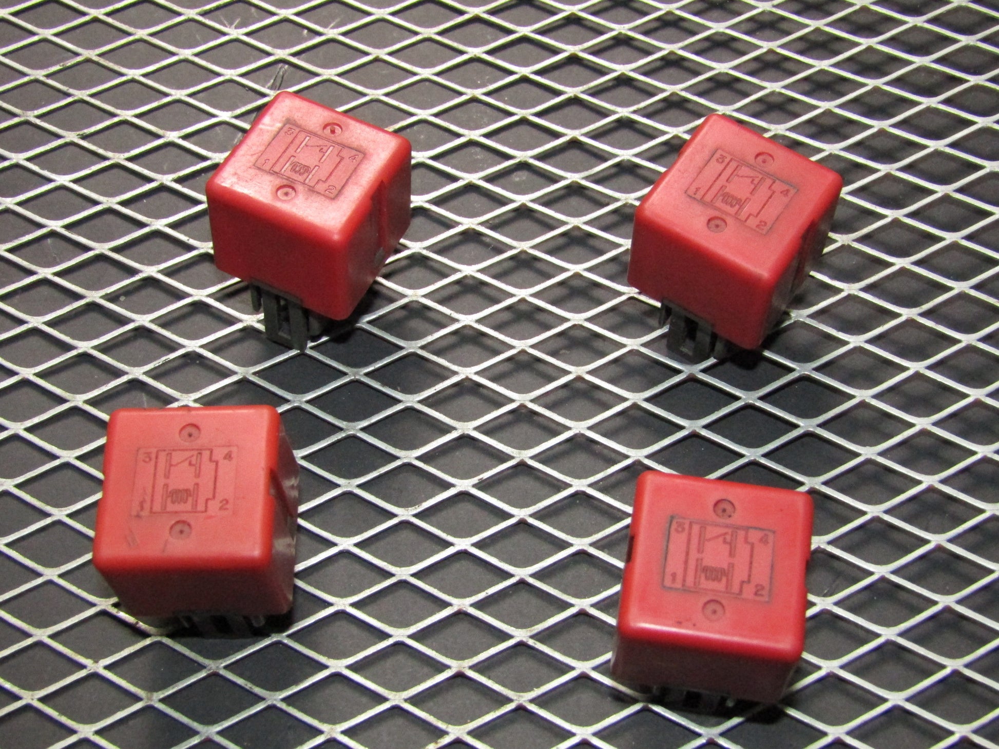 87-91 Toyota Crown Royal Saloon OEM Red Relay - 4 Prongs