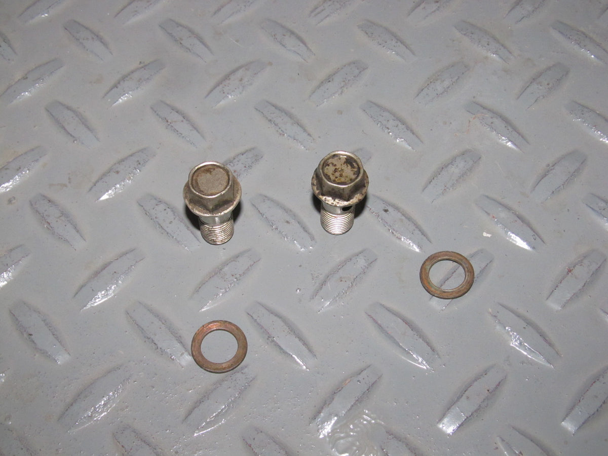 86 87 88 Mazda RX7 OEM Rear Brake Hose Banjo Bolt Set