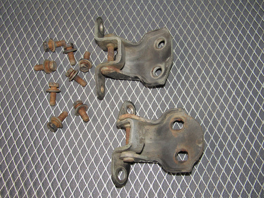 87-91 Toyota Crown Royal Saloon OEM Door Hinges - Front Left Set