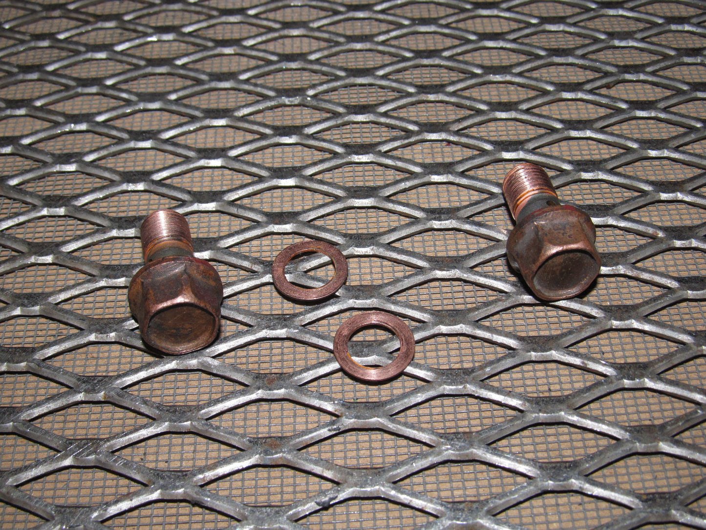 91 92 93 94 95 Toyota MR2 OEM Rear Brake Hose Banjo Bolt Set