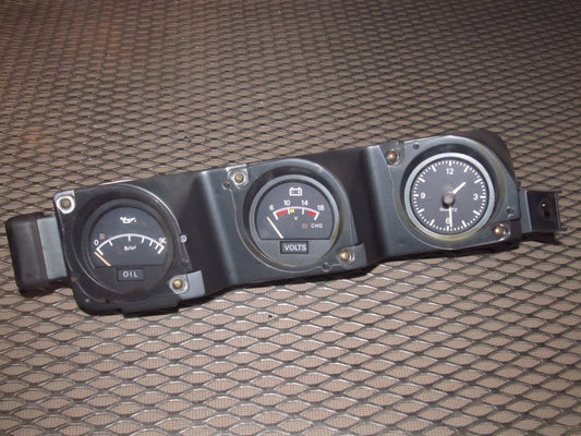 79 80 Datsun 280zx L28E OEM Analog Clock & Oil & Voltage Meter Gauge