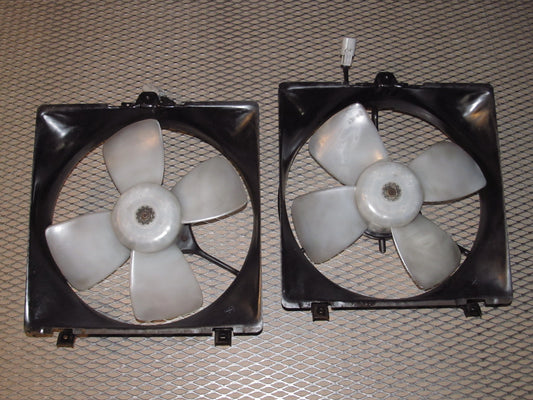 91 92 93 94 95 Toyota MR2 OEM Radiator & A/C Condenser Fan - Set