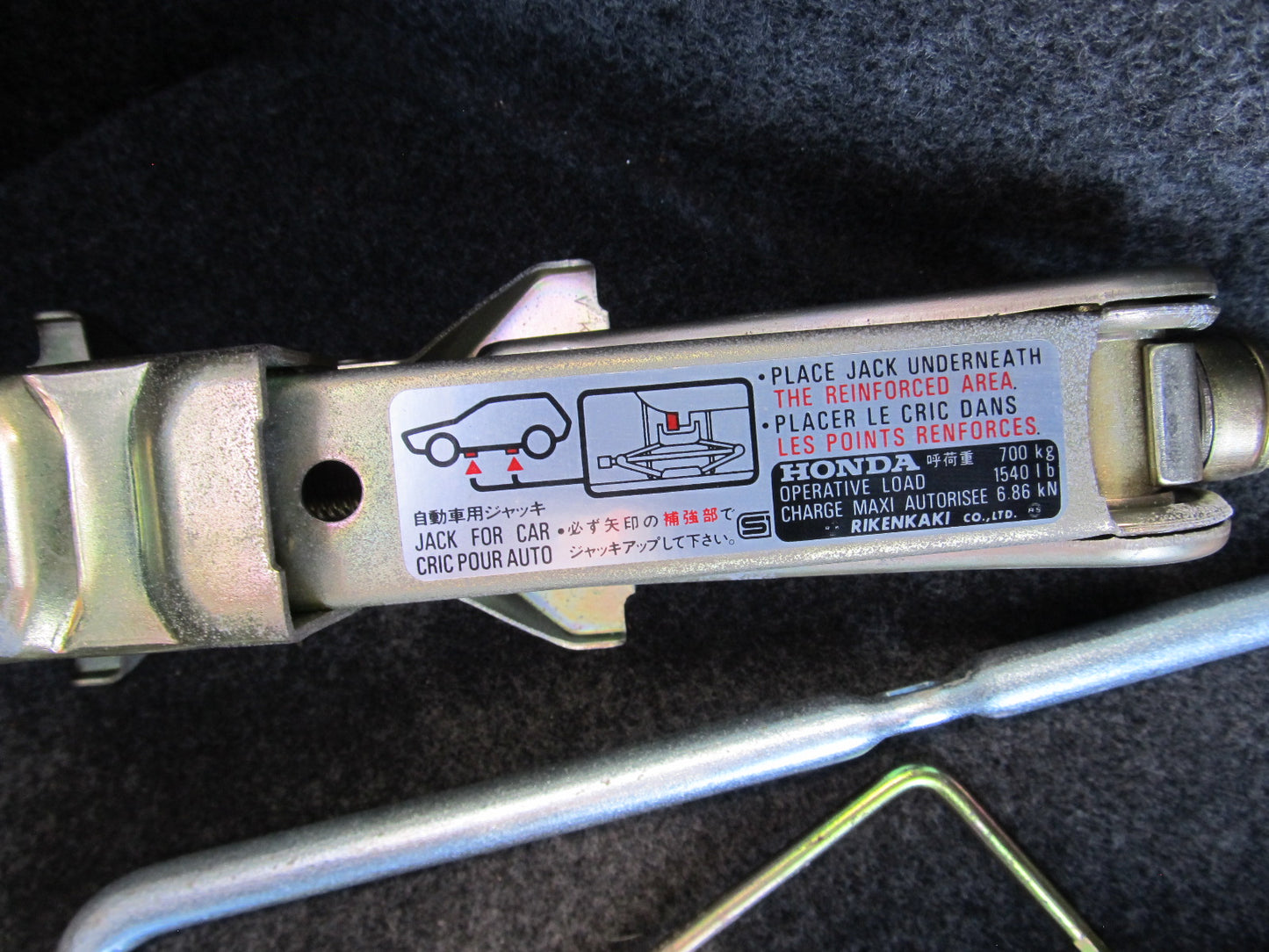 97 98 99 00 01 Honda Prelude OEM Wheel Jack & Tools