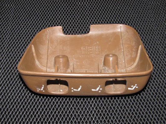 90-96 Nissan 300zx OEM Brown Power Seat Switch Trim Bezel Cover - Driver Side - Left