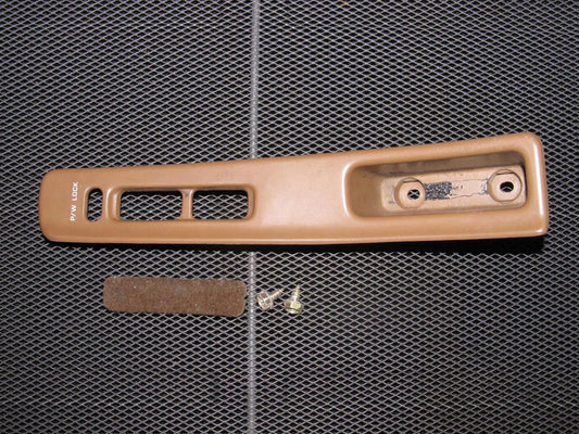90-96 Nissan 300zx OEM Brown Window Switch Trim Bezel - Driver Side - Left
