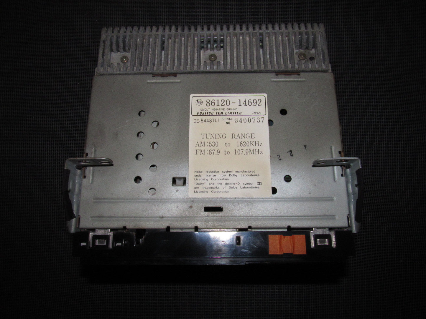 86 87 88 Toyota Supra OEM Radio Cassette Player