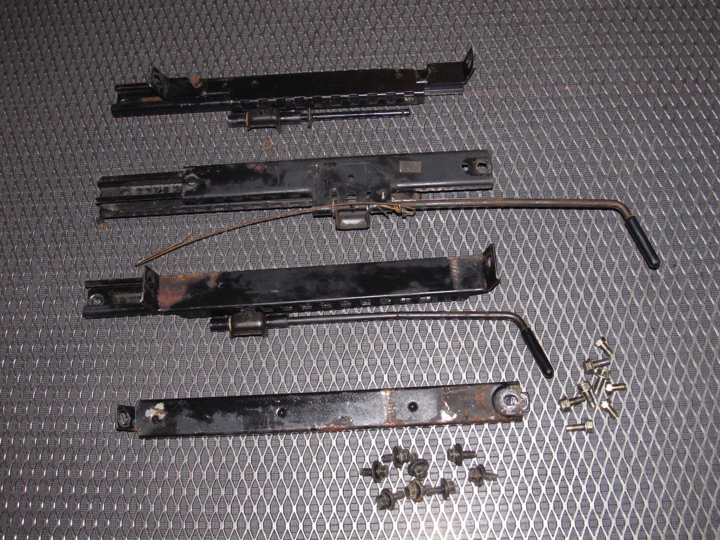84 85 Mazda RX7 OEM Front Seat Track - Set