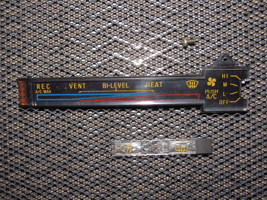 81-83 Mazda RX7 OEM Manual Climate Control Faceplate