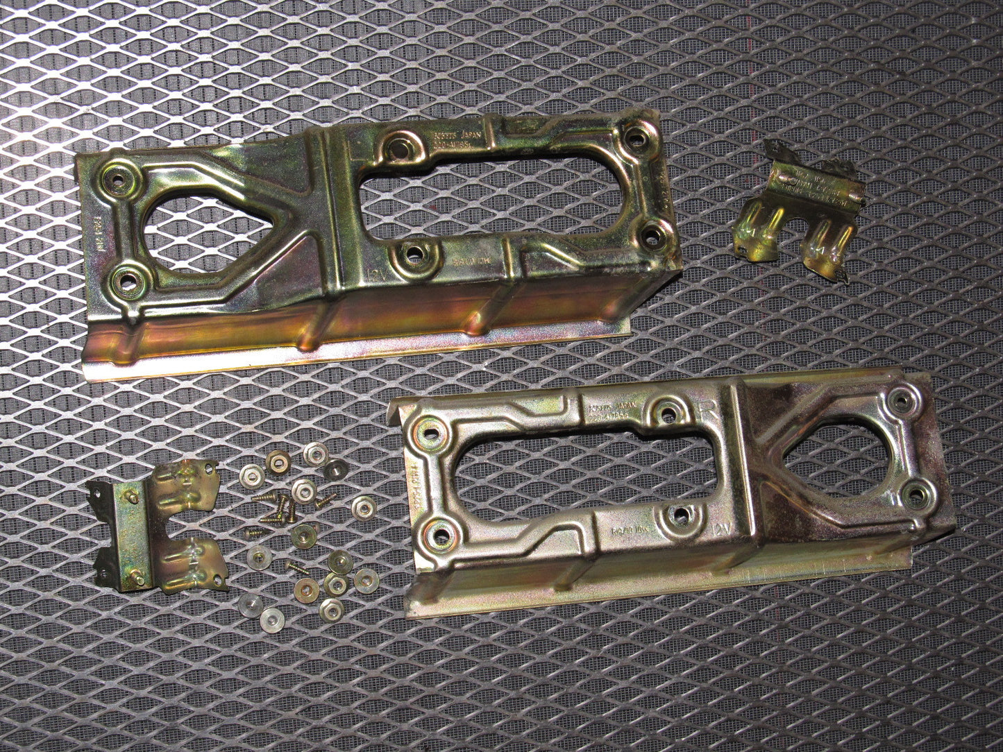 84 85 Mazda RX7 OEM Tail Light Mounting Bracket - Set