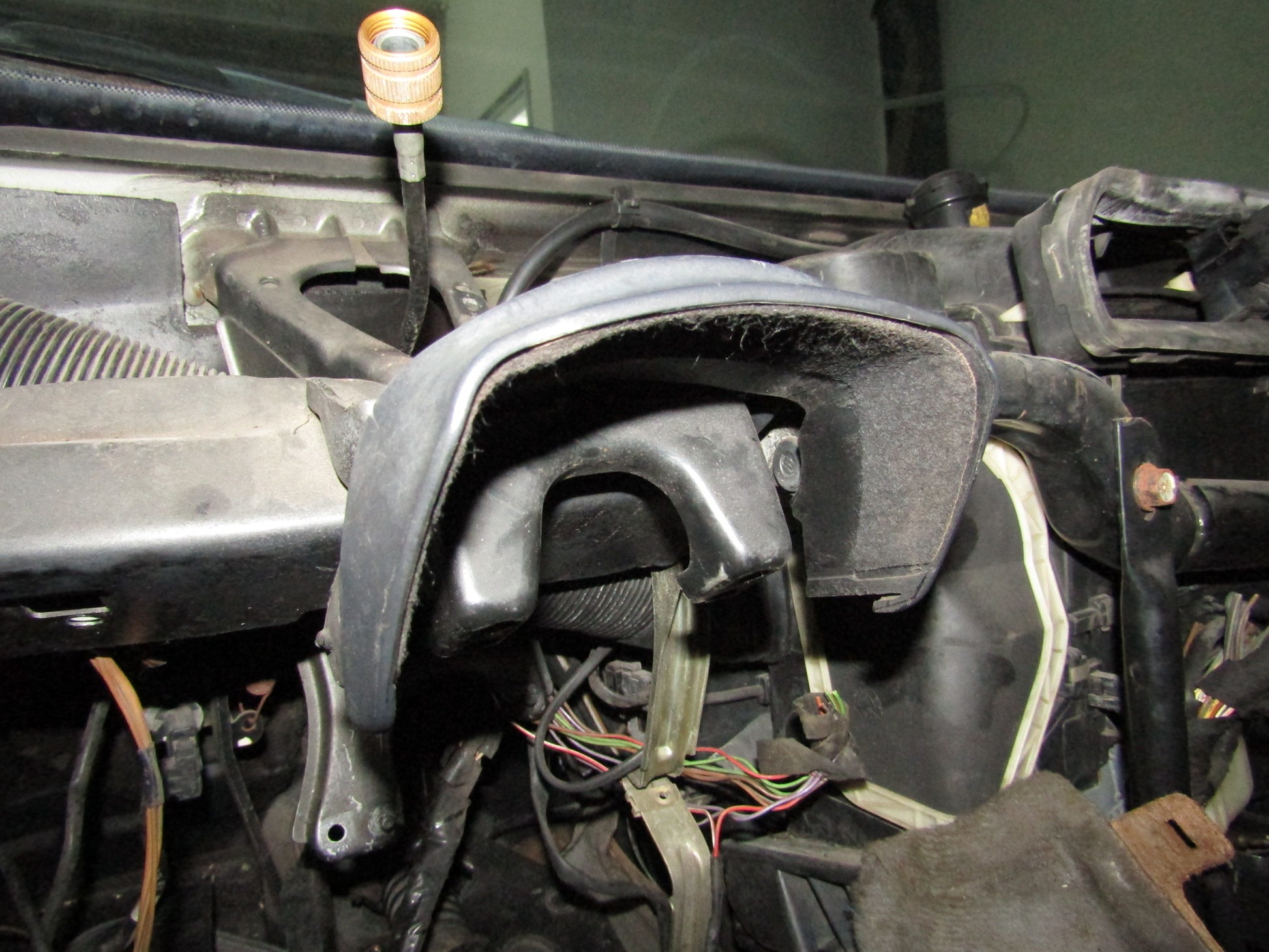 86-93 Mercedes Benz 300E OEM Dash Inner Steering Column Top Cover