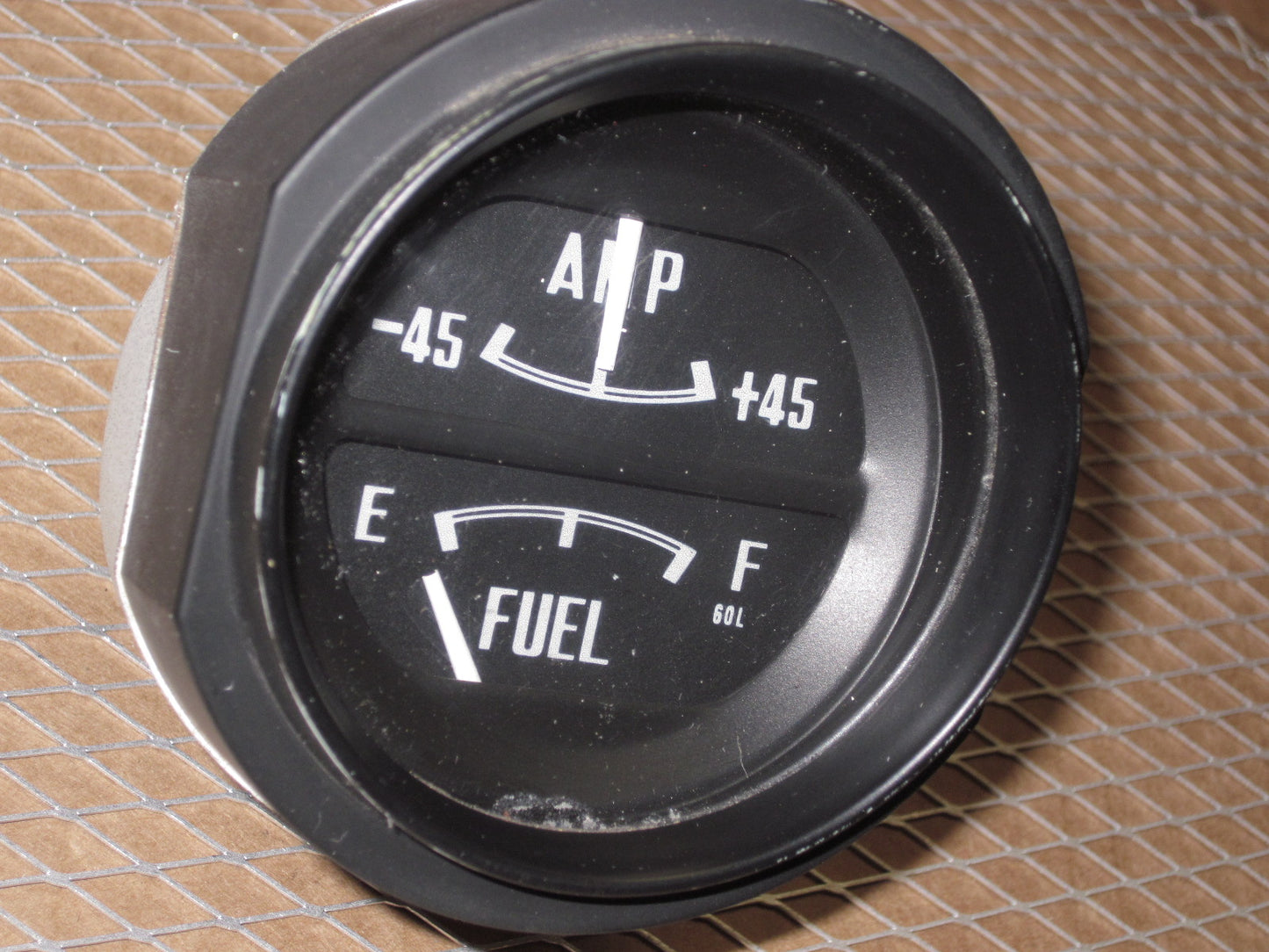 70 71 72 73 Datsun 240z OEM Battery Amp & Fuel Meter Gauge