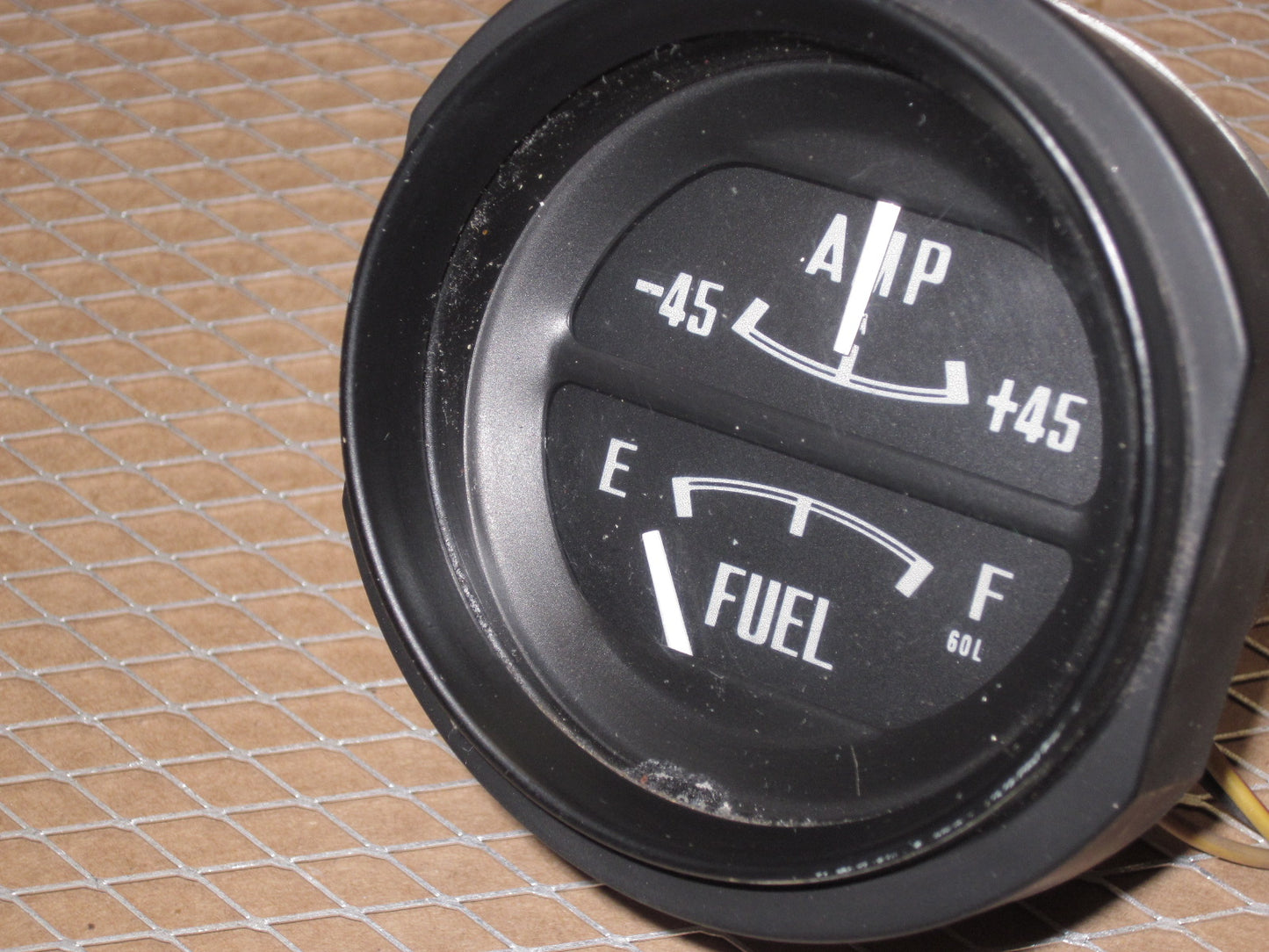 70 71 72 73 Datsun 240z OEM Battery Amp & Fuel Meter Gauge