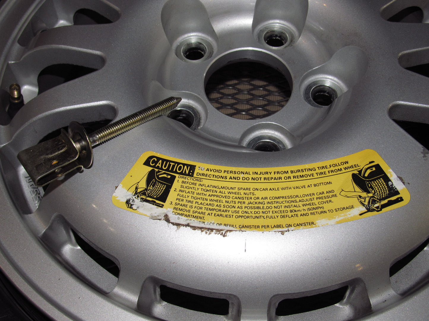 90-96 Nissan 300zx OEM Spare Tire Wheel