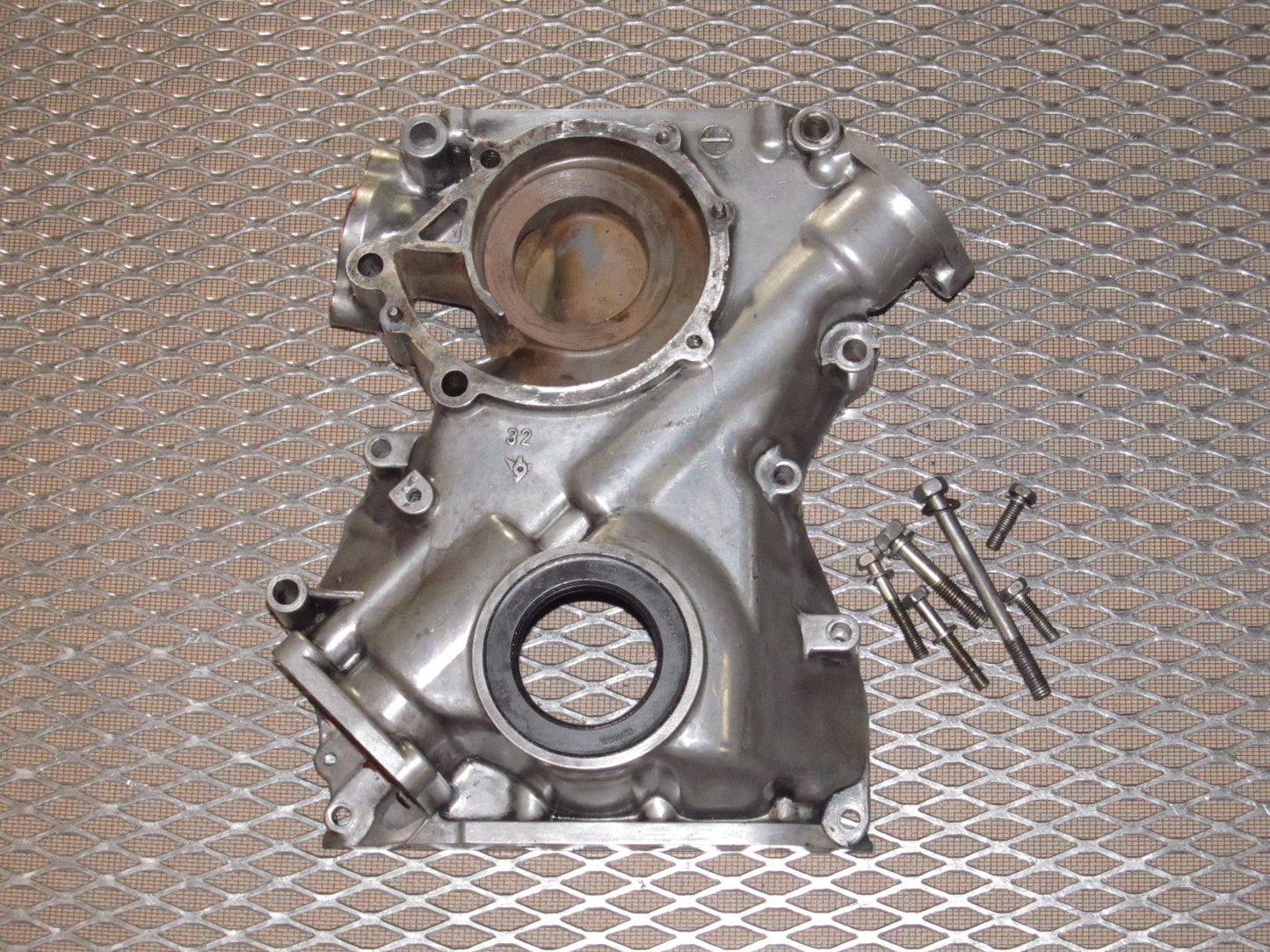 79 80 Datsun 280zx OEM Engine Oil Pump & Water Pump Housing Cover